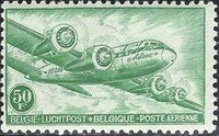 Belgium 1946-1954 Airmail Stamps-Stamps-Belgium-StampPhenom