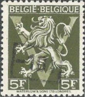 Belgium 1946 Definitives - "-10%" Local Surcharges-Stamps-Belgium-StampPhenom