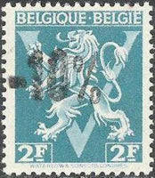 Belgium 1946 Definitives - "-10%" Local Surcharges-Stamps-Belgium-StampPhenom