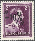 Belgium 1946 Definitives - "-10%" Local Surcharges-Stamps-Belgium-StampPhenom