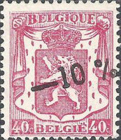 Belgium 1946 Definitives - "-10%" Other Values Surcharges-Stamps-Belgium-StampPhenom