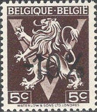 Belgium 1946 Definitives - "-10%" Other Values Surcharges-Stamps-Belgium-StampPhenom