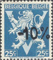 Belgium 1946 Definitives - "-10%" Other Values Surcharges-Stamps-Belgium-StampPhenom