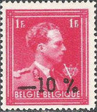 Belgium 1946 Definitives - "-10%" Other Values Surcharges-Stamps-Belgium-StampPhenom