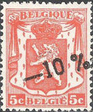 Belgium 1946 Definitives - "-10%" Other Values Surcharges-Stamps-Belgium-StampPhenom