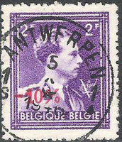 Belgium 1946 Definitives - "-10%" Type General Surcharges-Stamps-Belgium-StampPhenom