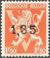 Belgium 1946 Definitives - "-10%" Type Ghislenghien Surcharges-Stamps-Belgium-StampPhenom