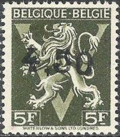 Belgium 1946 Definitives - "-10%" Type Ghislenghien Surcharges-Stamps-Belgium-StampPhenom