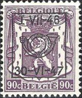 Belgium 1946 Definitives - Small State Arms - Precancellations-Stamps-Belgium-StampPhenom