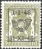 Belgium 1946 Definitives - Small State Arms - Precancellations-Stamps-Belgium-StampPhenom