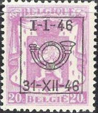 Belgium 1946 Definitives - Small State Arms - Precancellations-Stamps-Belgium-StampPhenom