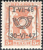 Belgium 1946 Definitives - Small State Arms - Precancellations-Stamps-Belgium-StampPhenom