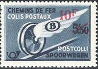 Belgium 1946 Winged Wheel Surcharged - Railway Parcel Stamps-Stamps-Belgium-StampPhenom