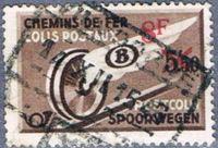 Belgium 1946 Winged Wheel Surcharged - Railway Parcel Stamps-Stamps-Belgium-StampPhenom