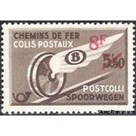 Belgium 1946 Winged Wheel Surcharged - Railway Parcel Stamps-Stamps-Belgium-StampPhenom