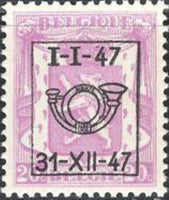 Belgium 1947 Definitives - Small State Arms - Precancellations-Stamps-Belgium-StampPhenom