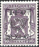 Belgium 1947 Definitives - Small State Arms - Precancellations-Stamps-Belgium-StampPhenom