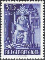 Belgium 1948 Achel and Chèvremont Abbey Funds-Stamps-Belgium-StampPhenom