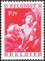 Belgium 1949 Culture - Jacob Jordaens and Rogier Van der Weyden-Stamps-Belgium-StampPhenom