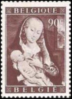 Belgium 1949 Culture - Jacob Jordaens and Rogier Van der Weyden-Stamps-Belgium-StampPhenom