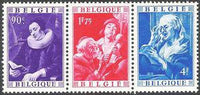 Belgium 1949 Culture - Jacob Jordaens and Rogier Van der Weyden-Stamps-Belgium-StampPhenom