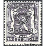 Belgium 1949 Definitives - Heraldic Lion Precancellation and Surcharged-Stamps-Belgium-StampPhenom