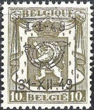 Belgium 1949 Definitives - Small State Arms - Precancellations-Stamps-Belgium-StampPhenom