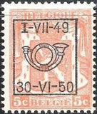 Belgium 1949 Definitives - Small State Arms - Precancellations-Stamps-Belgium-StampPhenom