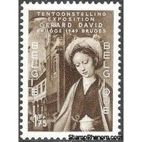 Belgium 1949 Gerard David Exhibition-Stamps-Belgium-StampPhenom