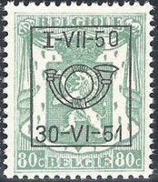 Belgium 1950 Definitives - Small State Arms - Precancellations-Stamps-Belgium-StampPhenom