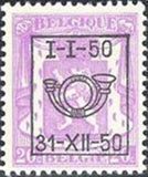 Belgium 1950 Definitives - Small State Arms - Precancellations-Stamps-Belgium-StampPhenom