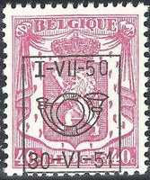 Belgium 1950 Definitives - Small State Arms - Precancellations-Stamps-Belgium-StampPhenom