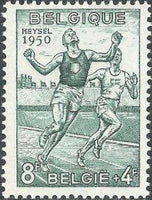 Belgium 1950 European Athletics Championships-Stamps-Belgium-StampPhenom