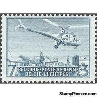 Belgium 1950 First Helicopter Airmail Services-Stamps-Belgium-StampPhenom