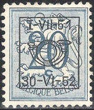 Belgium 1951 Definitives - Digit on Heraldic Lion - Precancellations-Stamps-Belgium-StampPhenom