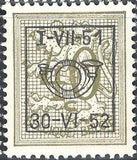 Belgium 1951 Definitives - Digit on Heraldic Lion - Precancellations-Stamps-Belgium-StampPhenom