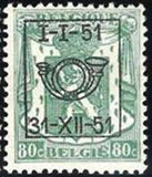 Belgium 1951 Definitives - Small State Arms - Precancellations-Stamps-Belgium-StampPhenom