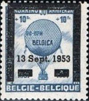 Belgium 1951 Royal Aero Club - 50th Anniversary-Stamps-Belgium-StampPhenom