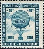 Belgium 1951 Royal Aero Club - 50th Anniversary-Stamps-Belgium-StampPhenom