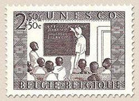 Belgium 1951 Unesco-Stamps-Belgium-StampPhenom