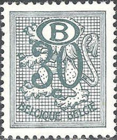 Belgium 1952-1975 Definitives Digit on Heraldic Lion - Service Stamps-Stamps-Belgium-StampPhenom