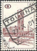 Belgium 1953-1957 Brussels Railway Stations - Railway Stamps-Stamps-Belgium-StampPhenom