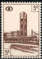 Belgium 1953-1957 Brussels Railway Stations - Railway Stamps-Stamps-Belgium-StampPhenom