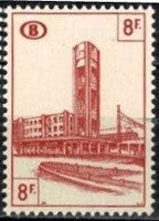 Belgium 1953-1957 Brussels Railway Stations - Railway Stamps-Stamps-Belgium-StampPhenom