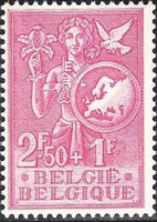 Belgium 1953 European Child Welfare Fund-Stamps-Belgium-StampPhenom