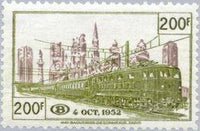 Belgium 1953 Inauguration of the Nord-South Line - Railway Stamps-Stamps-Belgium-StampPhenom