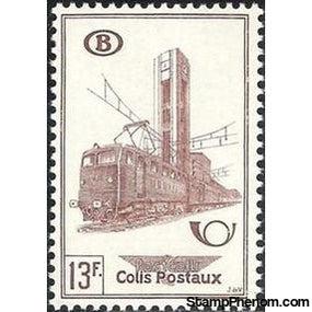 Belgium 1954-1956 Nord Station, Brussels and Surcharged - Railway Parcel Stamps-Stamps-Belgium-StampPhenom