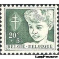 Belgium 1954 Anti Tuberculosis - Child and Paintings-Stamps-Belgium-StampPhenom