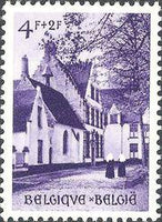 Belgium 1954 Cultural - Beguinage of Bruges - Restauration Fund-Stamps-Belgium-StampPhenom