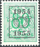 Belgium 1954 Definitives - Digit on Heraldic Lion - Precancellations-Stamps-Belgium-StampPhenom